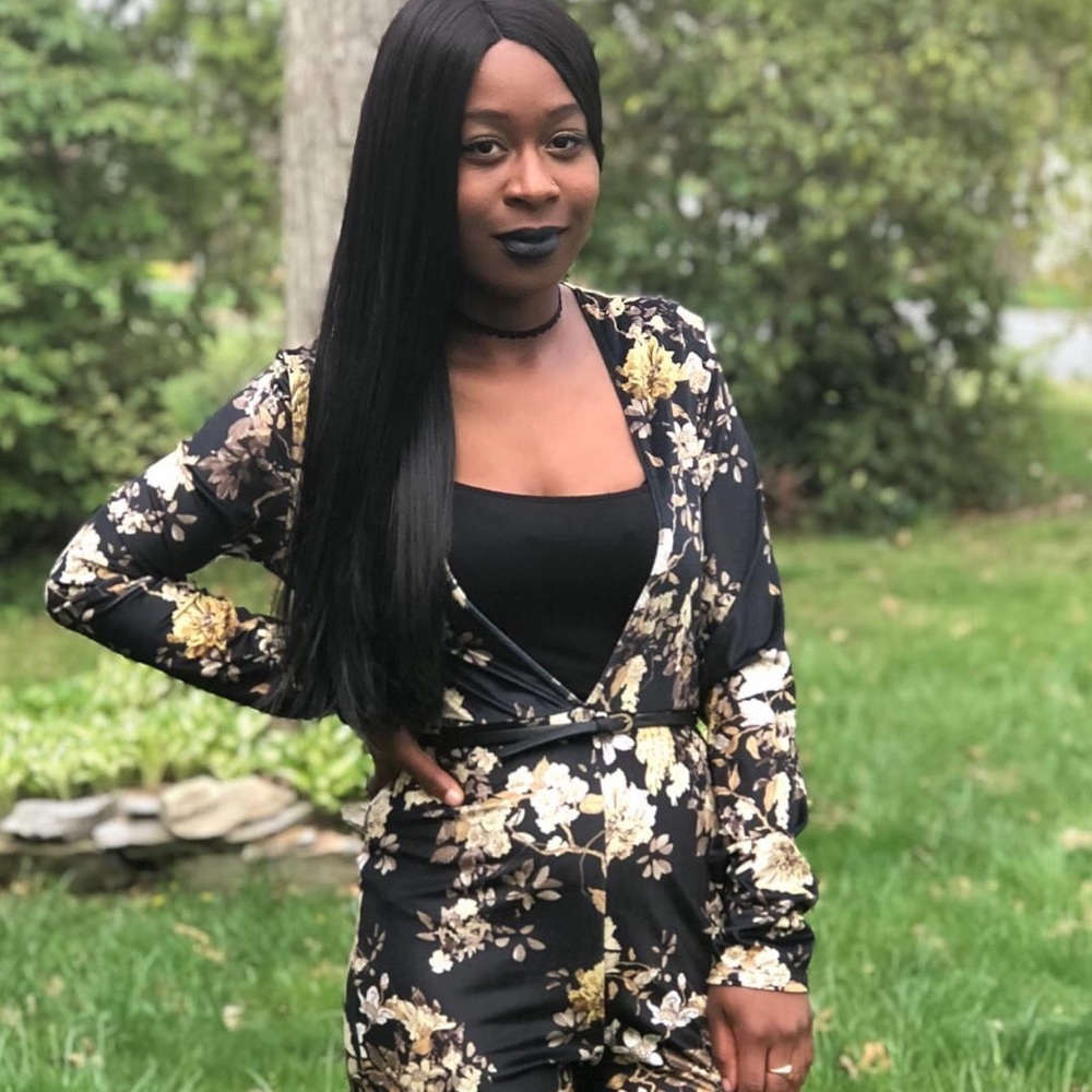Pretty Little Thing Flower Print Jumpsuit
